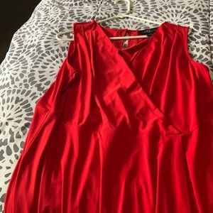 2 piece pant suit. Size 1x. Red